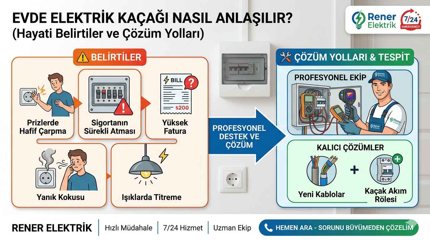 Evde Elektrik Kaçağı Nasıl Anlaşılır? (Hayati Belirtiler ve Çözüm Yolları)